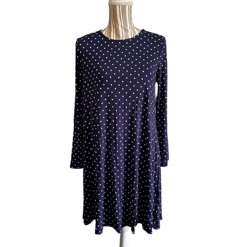 NWT Old Navy Polka Dot Navy Dress